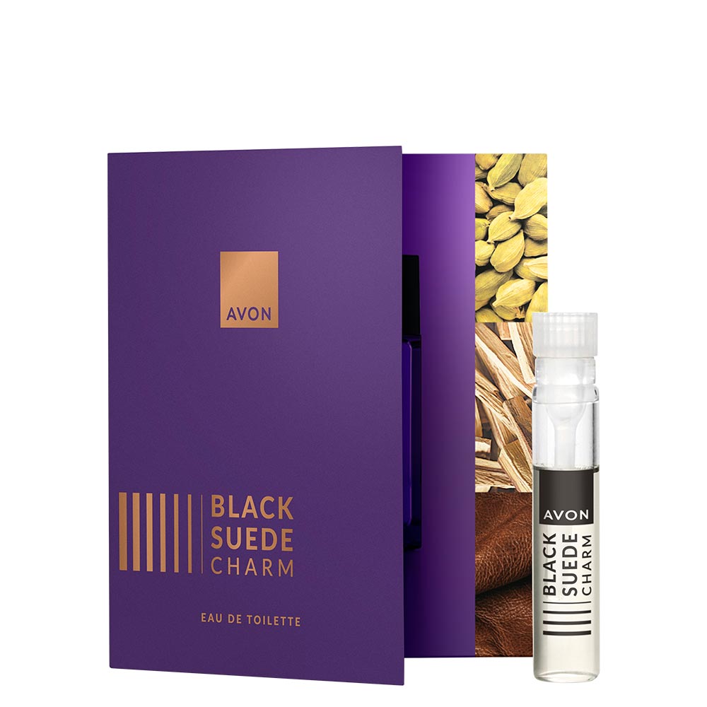 Avon - Black Suede Charm EDT - vzorek v letáku - 