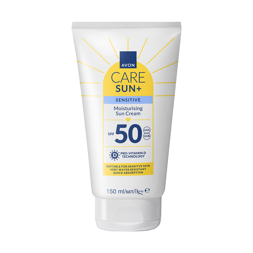 Avon - SUN+ SENSITIVE Feuchtigkeitsspendende Sonnencreme mit LSF 50 - 