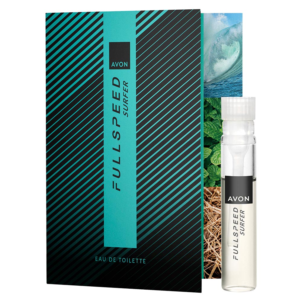 Avon - FULL SPEED SURFER Eau de Toilette - Karte mit Duftprobe - 