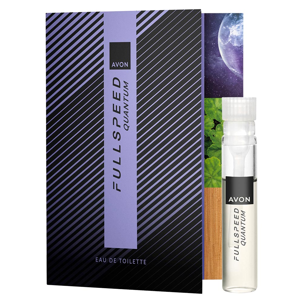 Avon - FULL SPEED QUANTUM Eau de Toilette - Karte mit Duftprobe - 