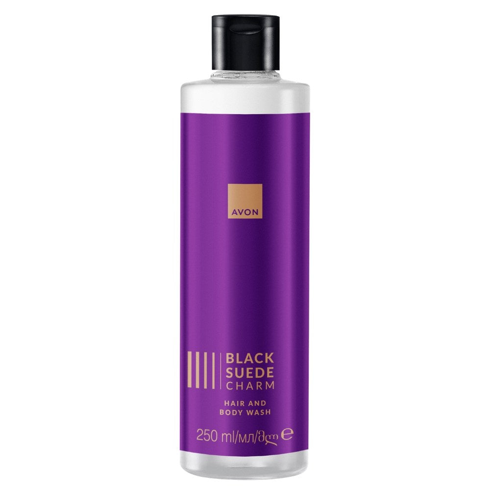 Avon - Black Suede Charm Hair and Body Wash - 