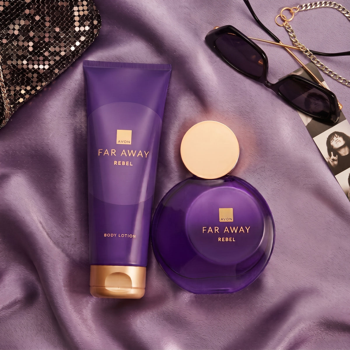 Avon - Far Away Rebel Eau de Parfum + Body Lotion Set - 
