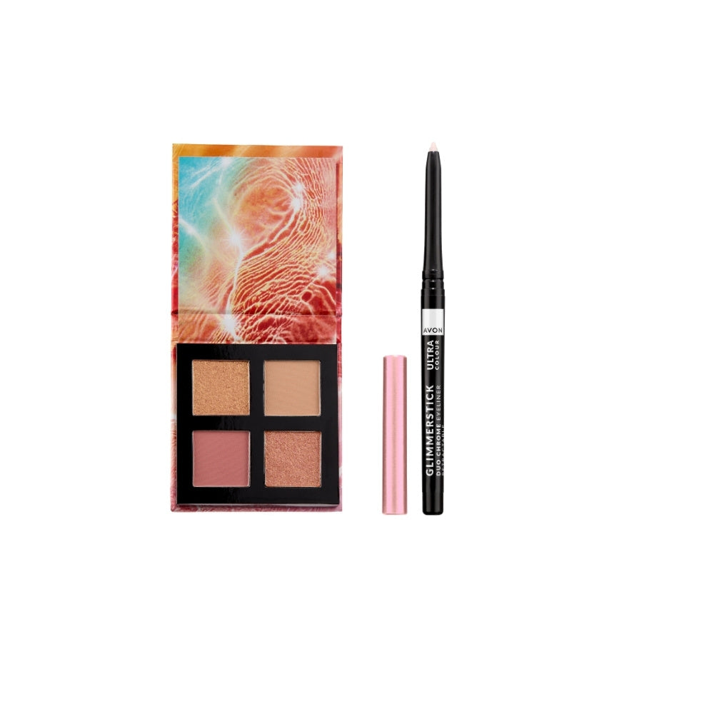 Avon - Sada paletky Beach Bronze a tužky na oči Pink Quartz - 