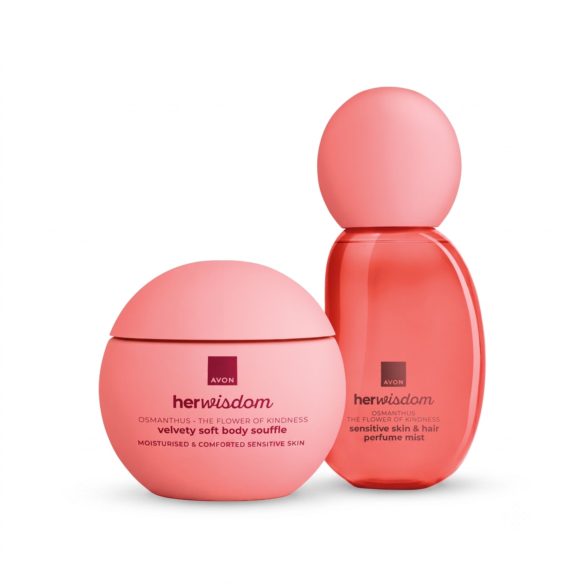 Avon - Osmanthus Velvety Soft Body Souffle + Sensitive Skin & Hair Perfume Mist Set - 
