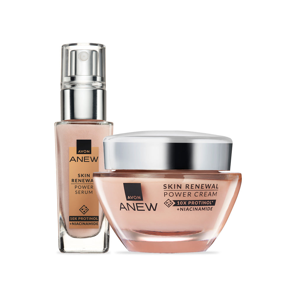 Avon - Anew Skin Renewal Power Creme + Serum Set - 