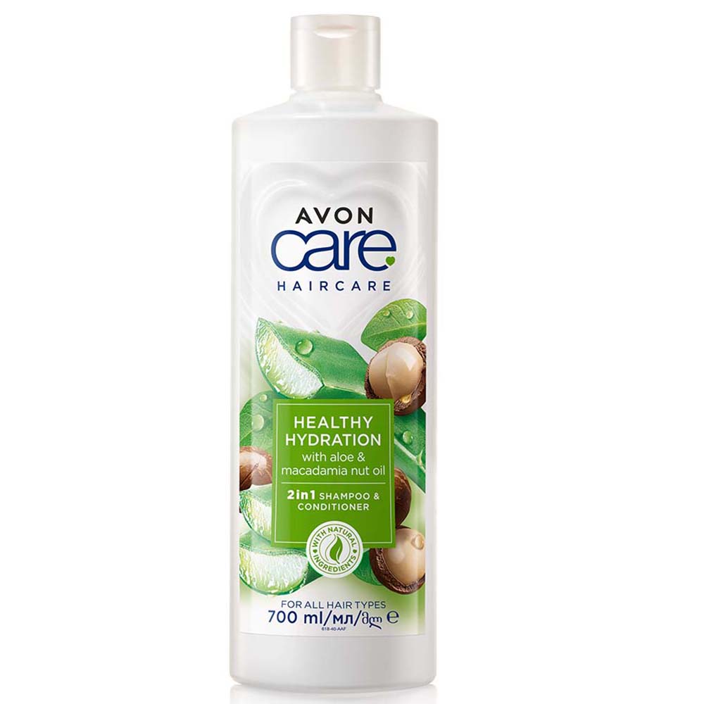 Avon - Šampon a kondicionér 2 v 1 s aloe a makadamovým olejem - 