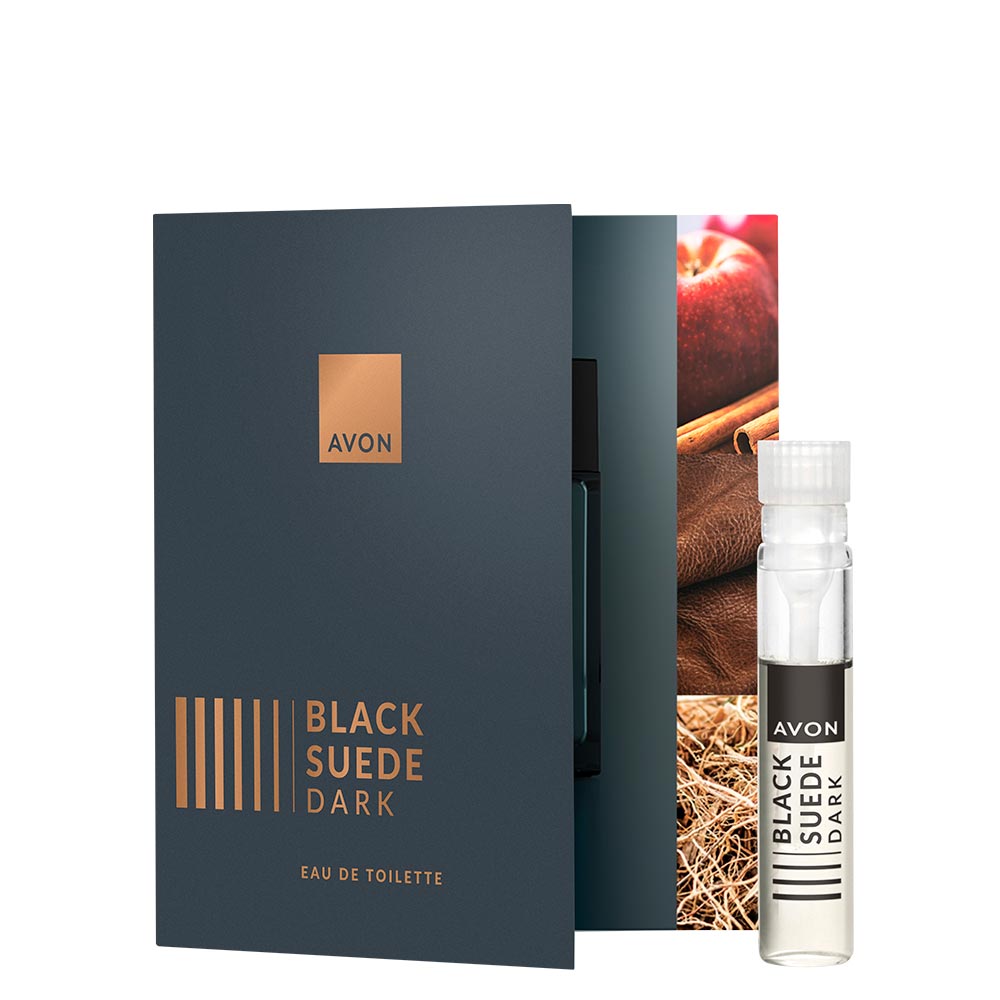 Avon - Black Suede Dark EDT - vzorek v letáku - 