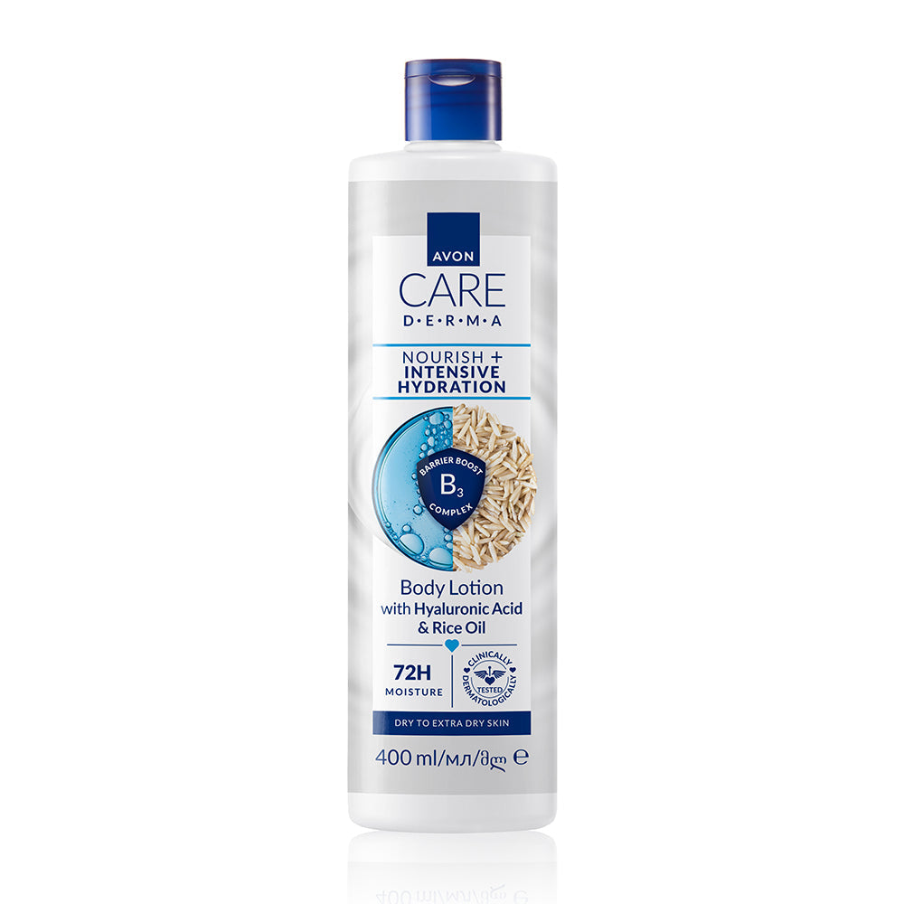 Avon - DERMA NOURISH + INTENSIVE HYDRATION Körperlotion mit Hyaluronsäure & Reisöl - 