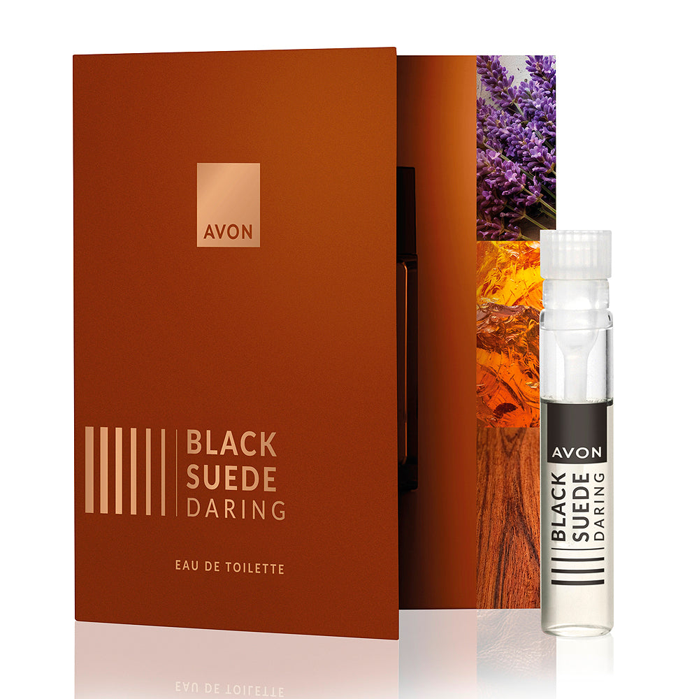 Avon - Black Suede Daring EDT - vzorek v letáku - 