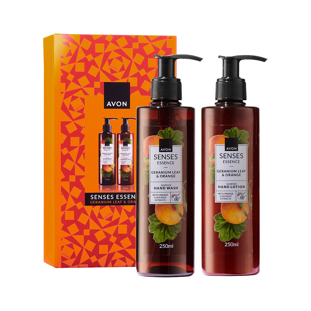 Avon - SENSES ESSENCE Geranienblatt & Orange Geschenkset - 