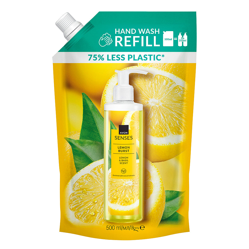 Avon - Tekuté mýdlo s vůní citronu a bazalky - náhradní náplň - 