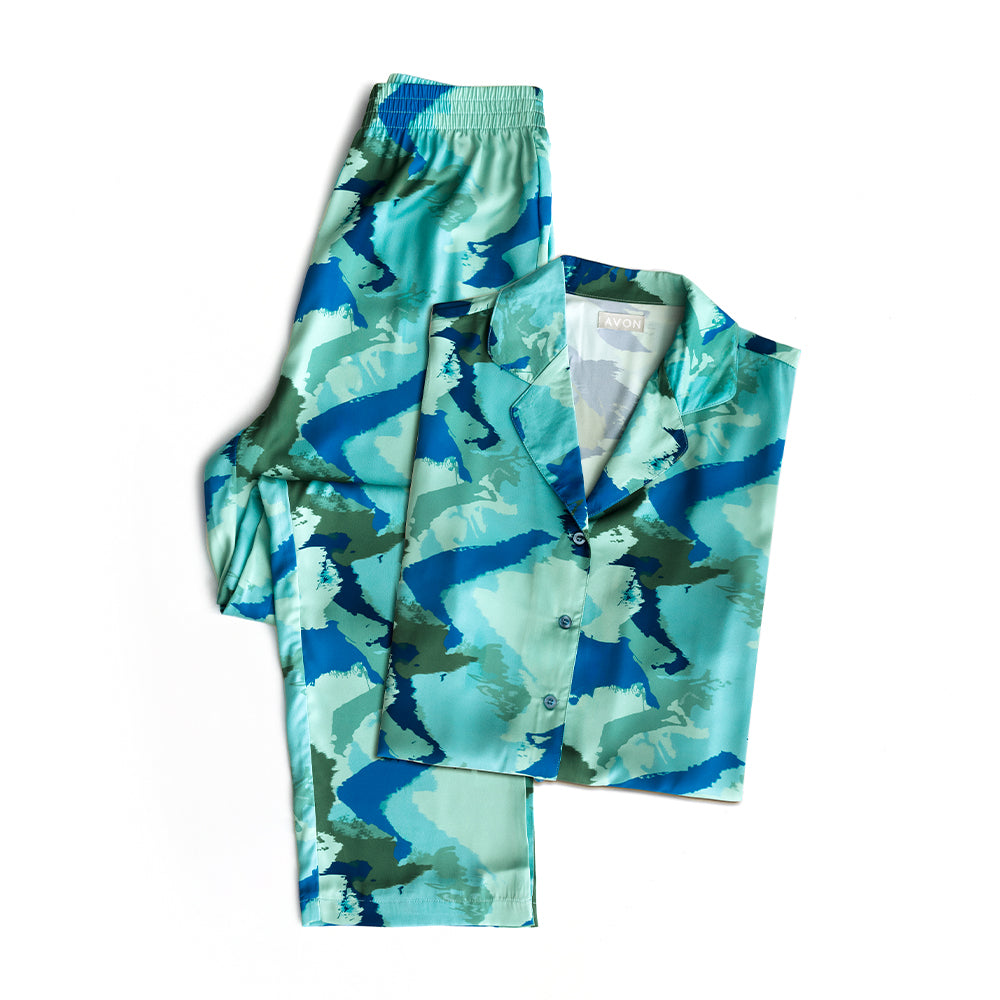Avon - Abstract Satin PJs - 